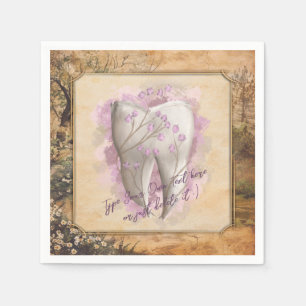 Serviette En Papier Élégant cadeau dentaire Vintage à l'ancienne