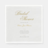 Serviette En Papier Élégant cadre classique triple Fête des mariées fo (Devant)