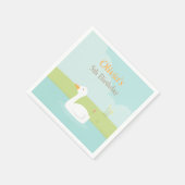 Serviette En Papier Elégant Canard blanc Anniversaire Fournitures de f (Coin)