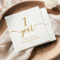 Elégant Champagne 1er anniversaire Mariage