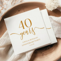 Élégant Champagne 40e anniversaire de Mariage