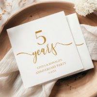 Élégant Champagne 5e anniversaire Mariage