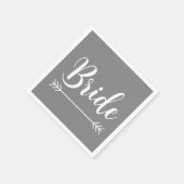 Serviette En Papier élégant chic BRIDE | (Coin)