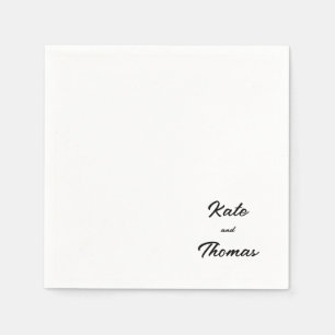 Serviette En Papier Élégant Chic Moderne Simple Minimaliste