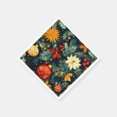 Serviette En Papier Elegant Christmas Ornaments and Foliage Dinner (Coin)