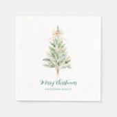 Serviette En Papier Elegant Christmas Tree  (Devant)