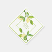 Serviette En Papier Élégant citron thème papier Napkin (Coin)