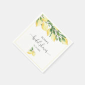 Serviette En Papier Élégant citrons Fêtes des mariées vertes serviette (Coin)