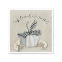 Élégant Citrouille blanc Chute Famille Thanksgivin