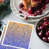 Serviette En Papier Élégant Classic Fancy 25e anniversaire de Mariage