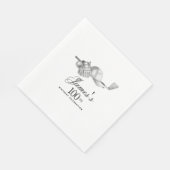 Serviette En Papier Elégant Classic Golf 100e Anniversaire Fête Person (Coin)