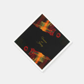 Serviette En Papier Elegant Classic Modern Trendy Pattern #903 Wedding (Coin)