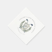 Serviette En Papier Elegant Classic Monogram Golf Crest Birthday Party (Coin)