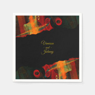 Serviette En Papier Élégant Classique Moderne Tendance Motif #903 Mari