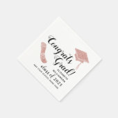 Serviette En Papier Élégant Congrès Classe de fin d'études de 2025 Gra (Coin)