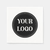 Serviette En Papier élégant, contemporain, poli et personnalisable (Devant)