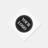 Serviette En Papier élégant, contemporain, poli et personnalisable (Coin)