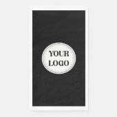 Serviette En Papier Élégant, contemporain, poli et personnalisable. (Devant)