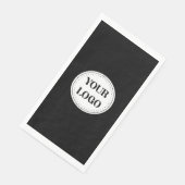 Serviette En Papier Élégant, contemporain, poli et personnalisable. (Coin)