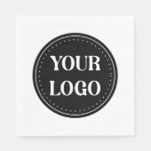 Serviette En Papier élégant, contemporain, poli et personnalisable (Devant)
