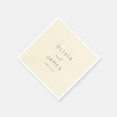 Serviette En Papier Elegant Cream Stripes (Coin)