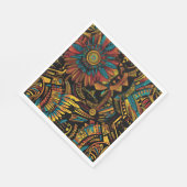 Serviette En Papier Élégant Cyan "Aztec Dream" Papier Festif serviette (Coin)