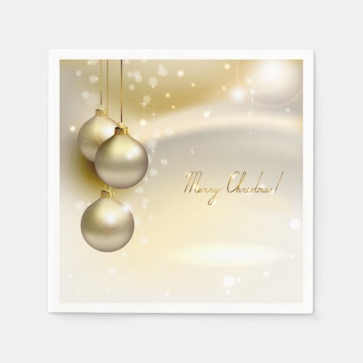 Serviette En Papier Élégant dîner de Noël serviettes (Devant)