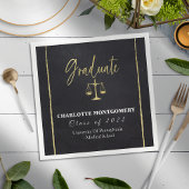 Serviette En Papier Élégant diplôme d'études de droit