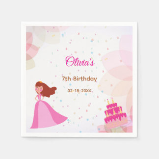 Serviette En Papier Elegant Disney princess birthday