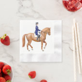 Serviette En Papier Élégant Dressage Cheval Equestre Papier Équestre s (En situation)