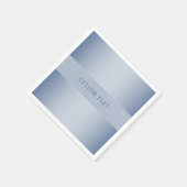 Serviette En Papier Élégant écriture de script de monogramme modifiabl (Coin)