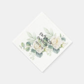 Serviette En Papier Elégant eucalyptus photo botanique Papier Napkin (Coin)