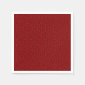 Serviette En Papier Elegant festive red floral pattern (Devant)
