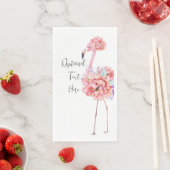 Serviette En Papier Elegant Flamingo Party Napkin (En situation)