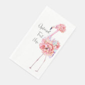 Serviette En Papier Elegant Flamingo Party Napkin (Coin)