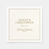 Serviette En Papier Elégant Fleur sauvage d'aquarelle violet Mariage (Devant)