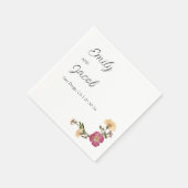 Serviette En Papier Élégant Fleur sauvage Garden Party Simple Mariage (Coin)