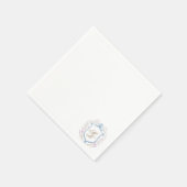 Serviette En Papier Elegant Floral Crest Wedding Paper Napkins (Coin)