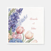 Serviette En Papier Elegant Floral Table Napkin (Devant)