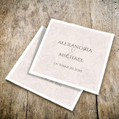 Serviette En Papier Élégant flou de calligraphie de script Ampersand