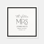 Serviette En Papier Elegant Future Mrs Bridal Shower Paper Napkins (Devant)