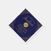 Serviette En Papier Élégant Gold Blue Nurse Docteur Docteur (Coin)