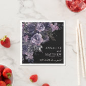 Serviette En Papier Elegant Gothic Wedding (En situation)