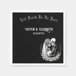 Serviette En Papier Élégant Gothique Jusqu'À La Mort Ne Partons-Nous P