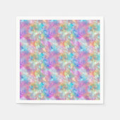 Serviette En Papier Élégant Iridescente Motif en verre de qualité : Lu (Devant)