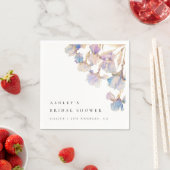 Serviette En Papier Élégant Iris Baby Shower Mariage (En situation)