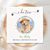 Serviette En Papier Élégant Je fais trop personnalisé Mariage photo ch