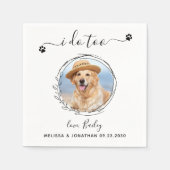 Serviette En Papier Élégant Je fais trop personnalisé Mariage photo ch (Devant)