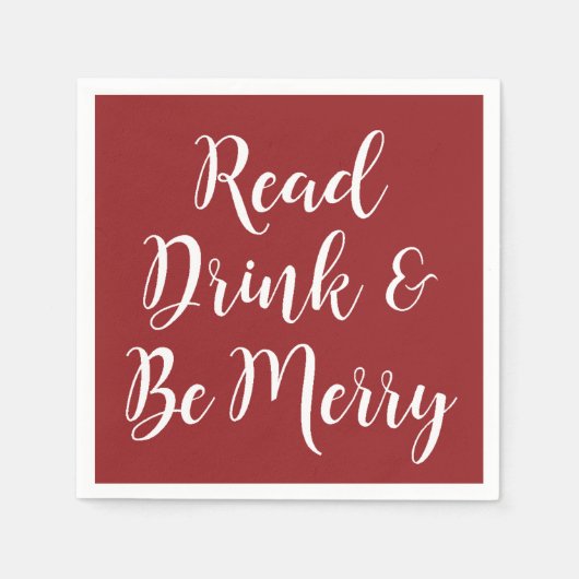 Serviette En Papier Élégant livre de lecture Club Napkin (Devant)