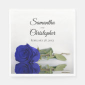 Serviette En Papier Élégant long Stemmed Royal Rose Mariage (Devant)